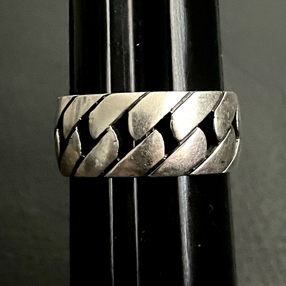 Sterling silver .925 Custom made Braided link ring